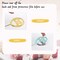 Gold 27 Pack Cupcake Topper with Mini Balls, Happy Birthday Acrylic Toppers Insert Pick DIY for Cake Decorations Anniversary Wedding Baby Shower Party (Gold/White)